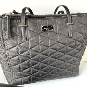 Kate Spade Black Quilted Tote